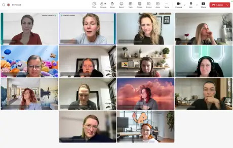 Screenshot aus einer Live-Session der UX Growth Academy